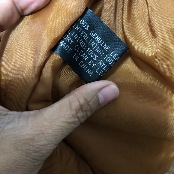 Greg Bell Genuine Leather Jacket Brown - Picture 6 of 8